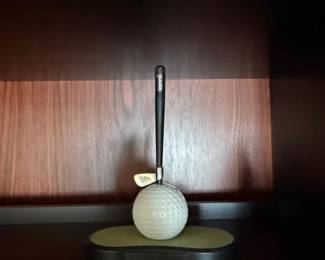 Golf Ball Pen Holder with Golf Club Pen