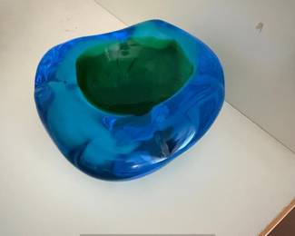 Sommerso Glass Bowl