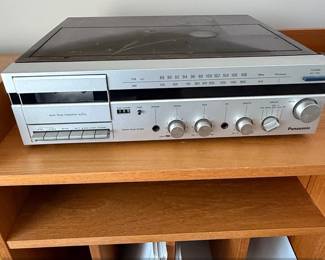 Panasonic SGV Stereo Music System with Turntable, Cassette, and AM or FM Tuner