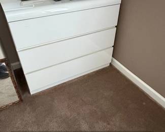 IKEA MALM Drawer Chest, HighGloss White