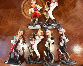 Ron Lee Clown Band Figurines Set
