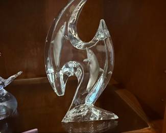 Dan Medina Dolphin Domain Limited Edition Crystal Sculpture second image