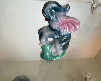 Vintage Porcelain Elephant Figurine