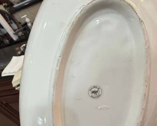 Oval Platter with Fruit and Floral Motif third image