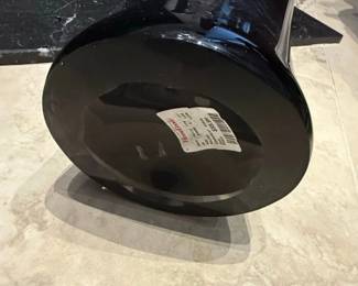 Black Handkerchief Glass Vase second image