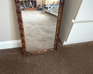 Carved Wood Mirror