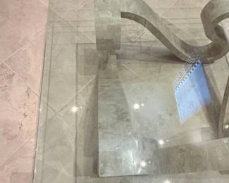 Modern Sculptural Glass Coffee Table third image