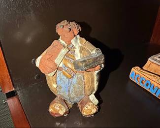Sara Meadows Balloon People Accountant Figurine