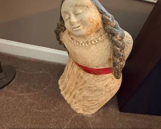 Terracotta Bust of a Young Woman with Braids