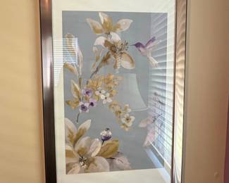 Hummingbird and Flowers