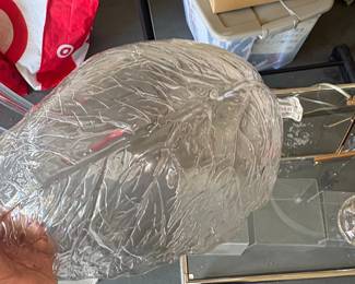 Orrefors Eden Glass Leaf Bowl second image