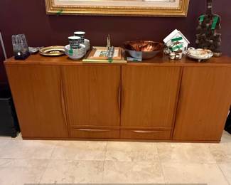 MidCentury Danish Teak Highboard Sideboard fourth image