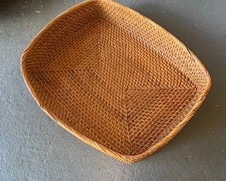 Woven Rattan Square Tray