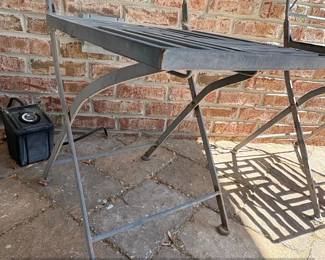 Wrought Iron Bistro Chairs Set of   Salterini Style third image