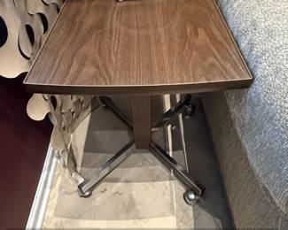 MidCentury Modern Rolling Side Table by Gusdorf