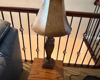 Vintage Table Lamp with Textured Shade