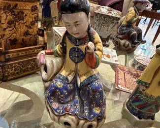 Chinese Ceramic Figurine of a Woman