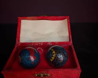 Chinese Baoding Balls with Decorative Box