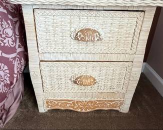 Pier Imports Jamaica Collection Wicker Nightstand