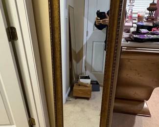 Ornate Gold Tone Full Length Mirror