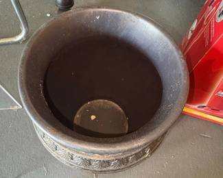 Vintage BronzeFinish Decorative Vase second image