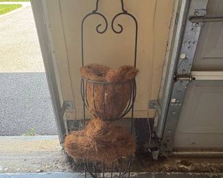 Wrought Iron Tiered Hanging Planter