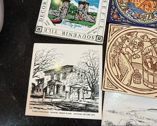 Assorted Decorative Ceramic Tiles featuring Don Quixote and other scenes second image