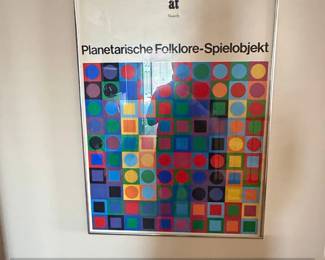 Victor Vasarely Look at Planetarische FolkloreSpielobjekt Poster