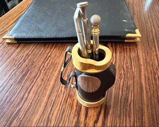 Things Remembered Golf Bag Pen Holder with Golf Club Pens