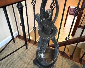 Abstract Dancing Couple Sculpture