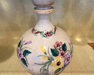 Carvalhinho Porto HandPainted Ceramic Decanter with Stopper