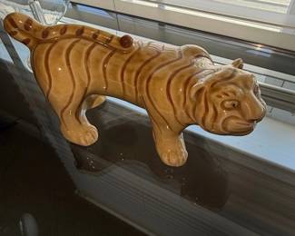 Vintage Italian Ceramic Tiger Figurine