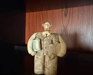 Sara Meadows Balloon People Clay Salesman Figurine