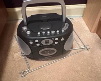 Jensen CD Portable CD Boombox with AM or FM Radio and Cassette Deck