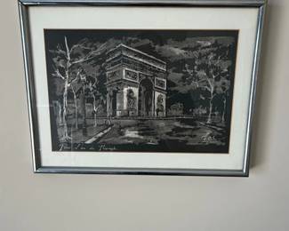 Paris Arc de Triomphe Artwork
