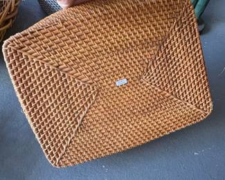 Woven Rattan Square Tray second image