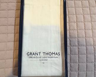 Grant Thomas  Mercerized Cotton Handkerchiefs Set of 