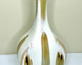 Hand Painted Tall Pottery Vase