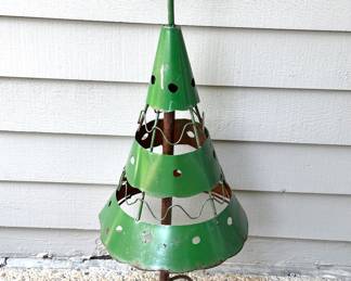 Vintage Wrought Iron Christmas Tree