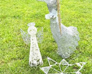 Set of 3 Lighted Christmas Yard Decorations
