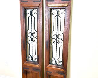 Set of Wood and Iron French Doors