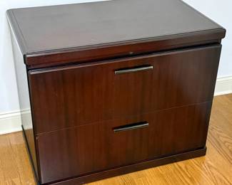 2 Drawer Wood Filing Cabinet