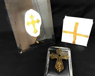 Gold Cross Art Lot