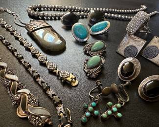 Some sterling and turquoise