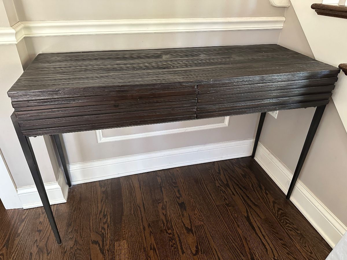 Bernhardt entry cabinet/console with 2 drawers 47"W x 18"D x 31"H - $300