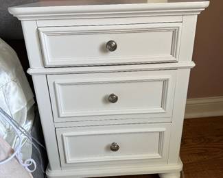 Legacy Classic white nightstand 22"W x 16"D x 28"H - $60
