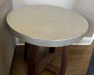 24" diameter side tables (only one photographed) 24"H - $195 each
