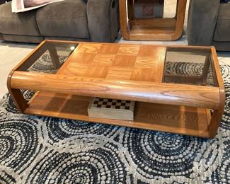 Coffee table and area rug