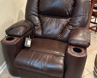 Leather recliner