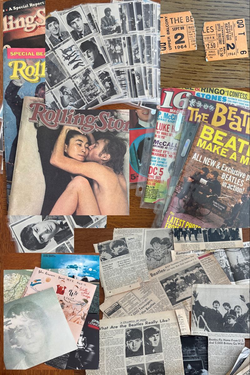 Beatles Memorabilia collage 